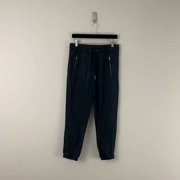 Athleta Cabo Linen Joggers in Black Size 6 - Picture 1 of 7
